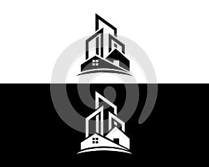Real Estate With City Logo Design