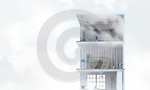 Real estate concept . Mixed media