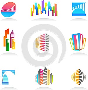 Real estate and construction icons / logos - 2