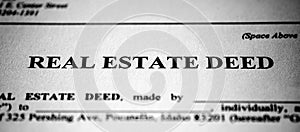 Real Estate Deed Transfer of Land or Property photo