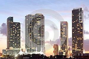 Real Estate developments at downtown Miami