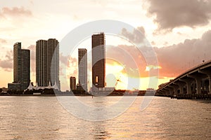 Real Estate developments at downtown Miami