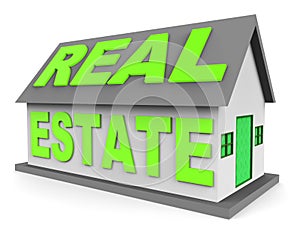 Real Estate Expo Icon Depicting Property Exhibition For Realtors And Buyers - 3d Illustration