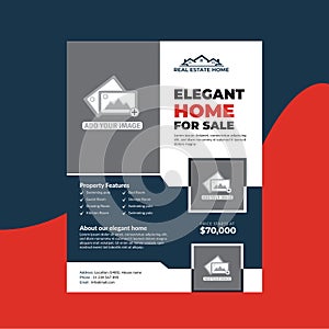 Real Estate Flyer Template modern and unique design