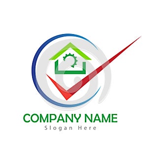 Real estate green and home buildings logo icons template. Logo Template, estate icon.