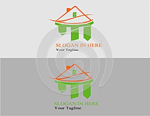 Real Estate Hause Logo. logo simple for company