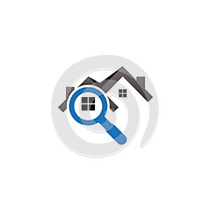 Real estate house finder logo