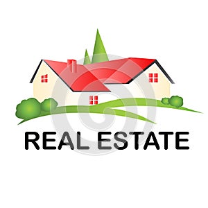 Real estate house logo photo