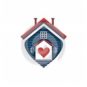 Real estate House love logo