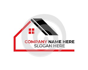 Real estate House roof and home logo vector element icon design vector on white background.