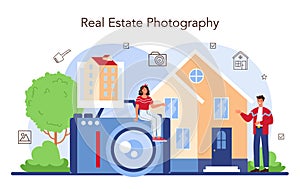 Real estate industry. House presentation photography. Property photos