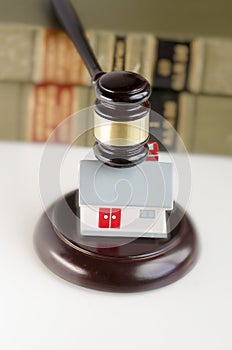 Real estate law contract concept image