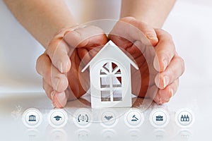 Real estate legal protection concept