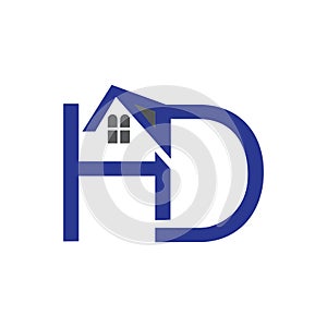 Real Estate logo design. HD letters logo design. HD home house icon design photo