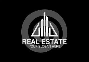 Real estate logo design templet. Sign and symbol. art and illustration.
