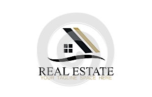 Real estate logo design vector