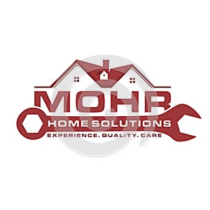 Real estate logo home repair