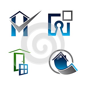 Real Estate Logo set. Building and Construction collection Logo Design