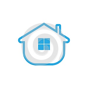 Real Estate logo template. Home, house, property icon concept. Stock vector illustration.