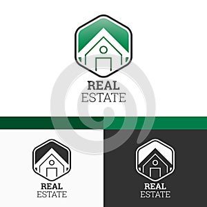 Real Estate Symbol Template. Vector Elements. Brand Icon Design Illustration. EPS10