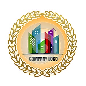 Real estate logotype. Creative Real Estate Icons. House logos Set
