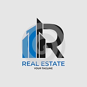 Real estate modern logo. Home icon. Rent house logo. Fresh content