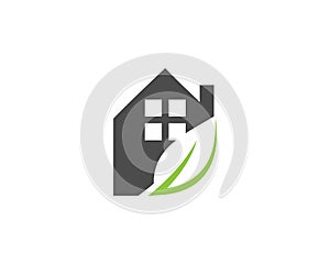 Real Estate Natural House Logo Design