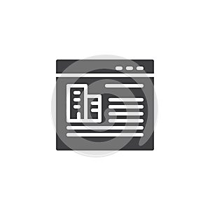 Real estate online store vector icon