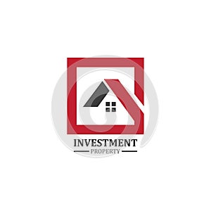 real estate property investment logo. real estate and mortgage logo template