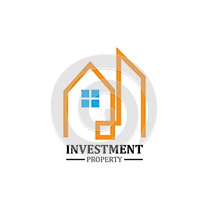 real estate property investment logo. real estate and mortgage logo template.