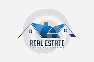 Real Estate Roofs house Logo for Business