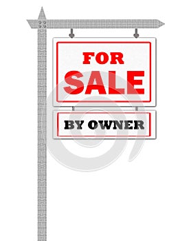 Real Estate For Sale Sign by owner