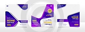 Real estate sale social media post banner template