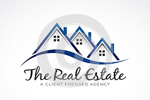 Real Estate Selling Houses Logo. Vector illustration
