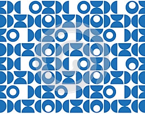 Blue circles abstract vector background