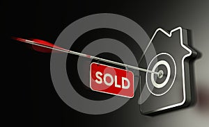 Real Estate Sold Concept, Efficient Sale Strategy.