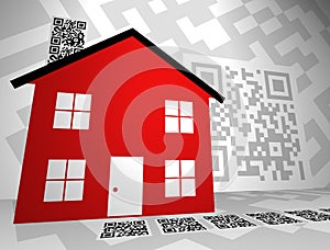 Real Estate Themed QR Codes Concept Design 2