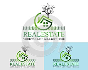 Real Estate Vector Logo Concept