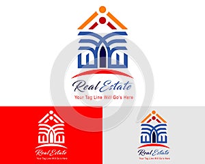 Real Estate Vector Logo Concept