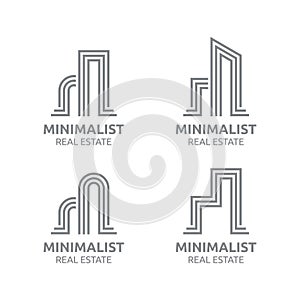 Real estate vector logo design, home, house illustration