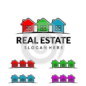 Real estate vector logo Design with Unique Home