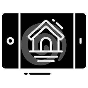 real-estate web trendy icon, flat style isolated on white background. Symbol for your web site design, logo, app, UI
