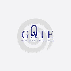 Real estates vector logo design