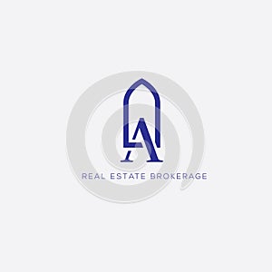 Real estates vector logo design