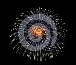 Real Fireworks display celebration, New Year Firework