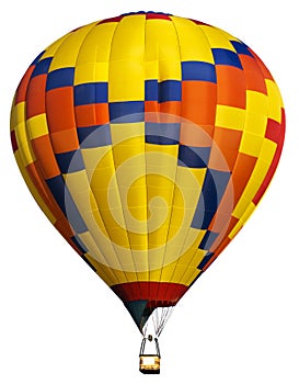 REAL Hot Air Balloon Isolated, Bright Colors