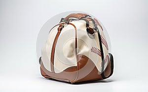 Real Image Baseball Bag on White
