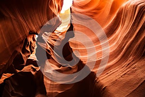 Real images of the lower Antelope canyon in Arizona, USA