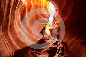 Real images of the lower Antelope canyon in Arizona, USA