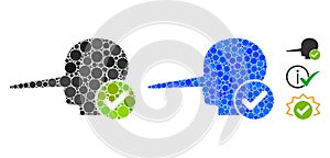 Real Liar Mosaic Icon of Round Dots photo